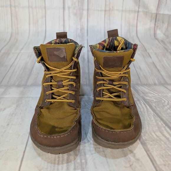 Lems Boulder Buckeye Size 41 Brown Canvas Casual Lace-Up Hiking Ankle Bootie - Picture 1 of 10